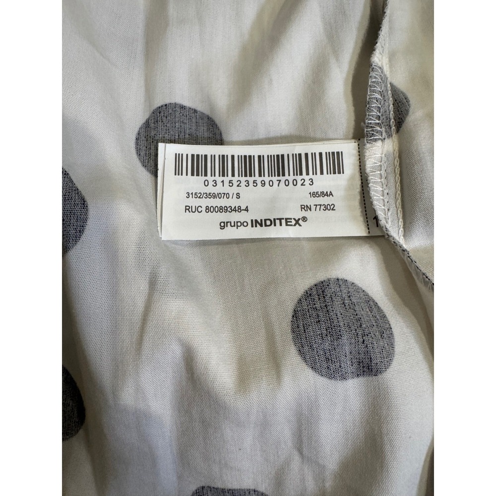 Zara Polka Dot Cutout Midi Dress White Black 3152/359/070 NWT Size Small - Picture 6 of 7